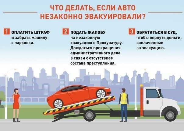 Штраф за эвакуацию автомобиля важная информация и правила